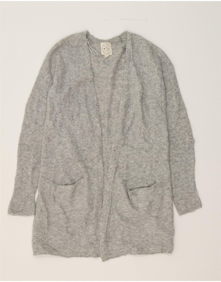 WHITE STUFF Womens Open Cardigan Sweater UK 10 Small Grey Acrylic Vintage White Stuff and Second-Hand White Stuff from Messina Hembry 