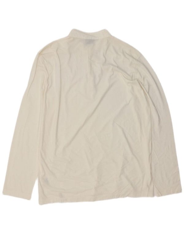 Мужская рубашка-поло Trussardi с длинным рукавом XL, белый хлопок