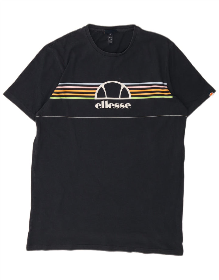 ELLESSE Мужская футболка с рисунком Топ средний темно-синий в полоску