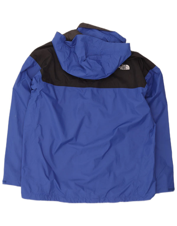 Мужская дождевик с капюшоном The North Face Hyvent UK 42 XL, синяя с цветными блоками