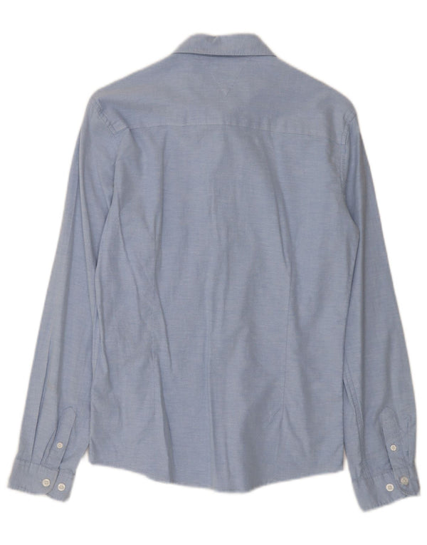 TOMMY HILFIGER Рубашка для мальчика 13-14 лет, синяя, хлопок