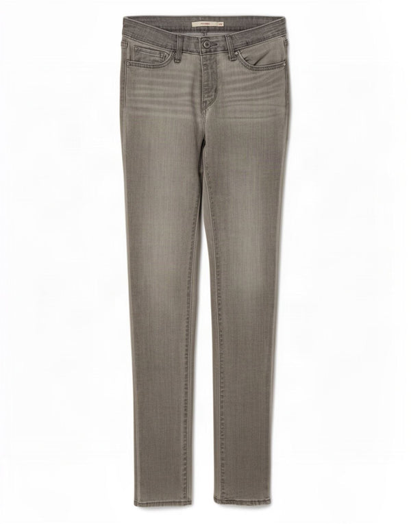Женские джинсы скинни Levi's 711 W28 L32 Серые