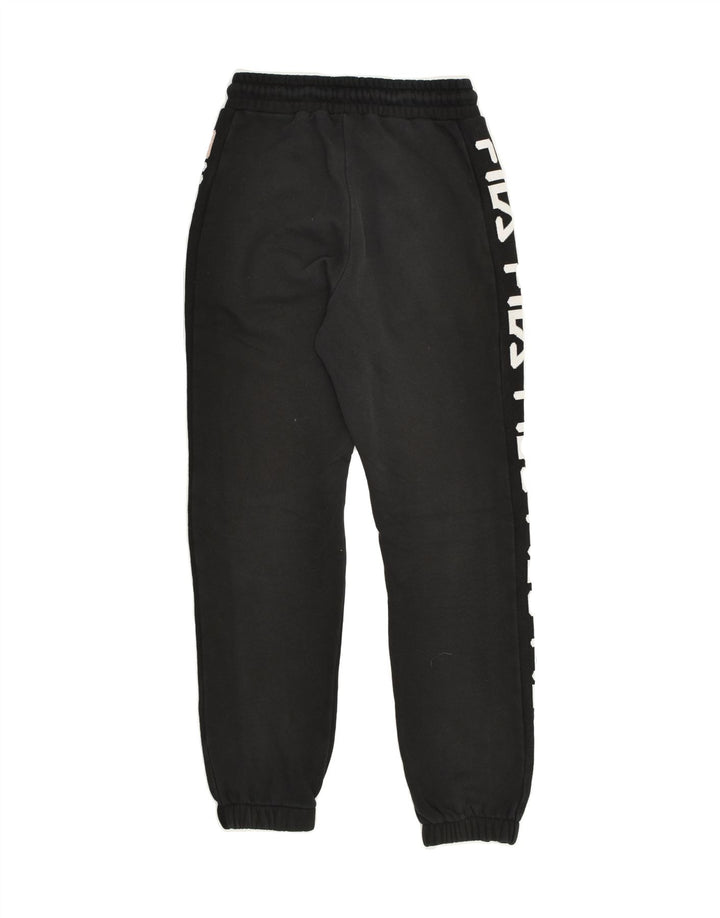 FILA Girls Graphic Tracksuit Trousers Joggers 4-5 Years 3XS  Black Cotton | Vintage Fila | Thrift | Second-Hand Fila | Used Clothing | Messina Hembry 