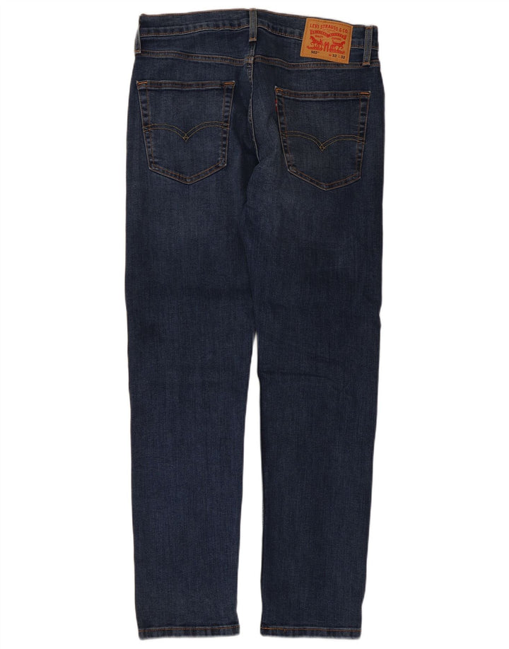 Мужские зауженные джинсы Levi's 502 W32 L32 синие, хлопок