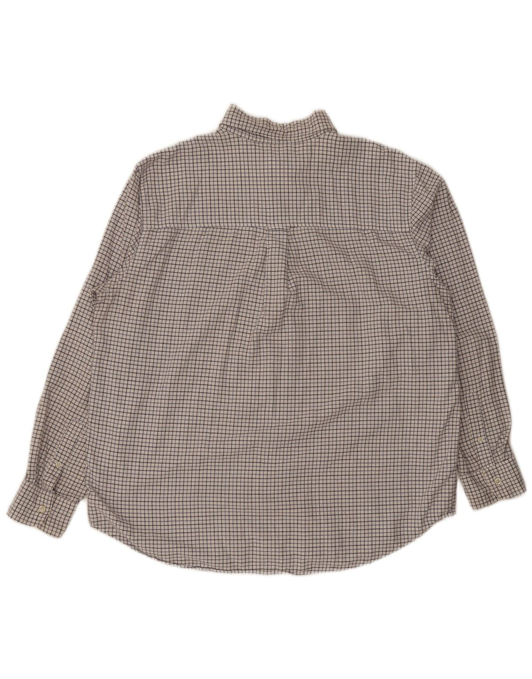 Мужская рубашка обычного кроя Chaps XL, хлопковая белая клетка в клетку
