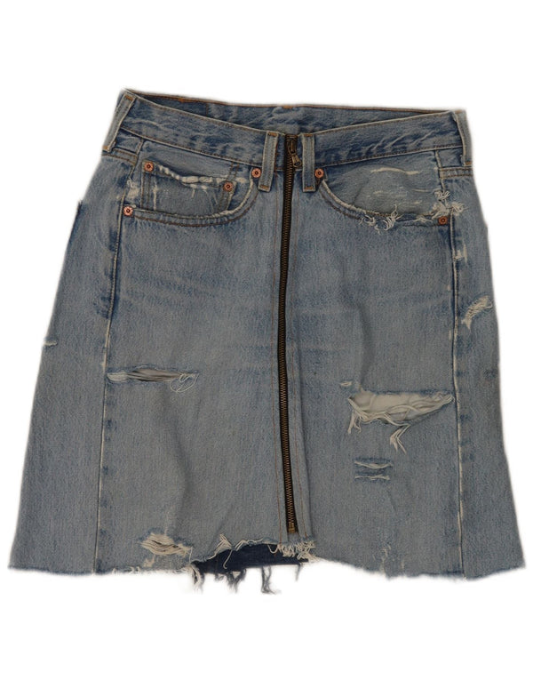Женская джинсовая юбка Levi's 501 W33, большая синяя