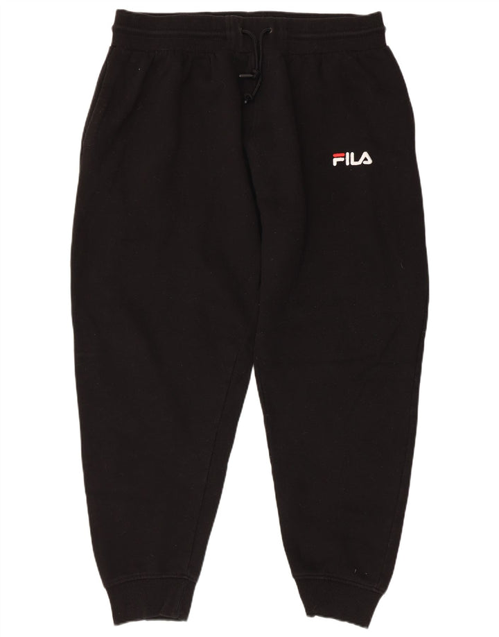 Мужские спортивные брюки FILA, джоггеры, 2XL, черный полиэстер