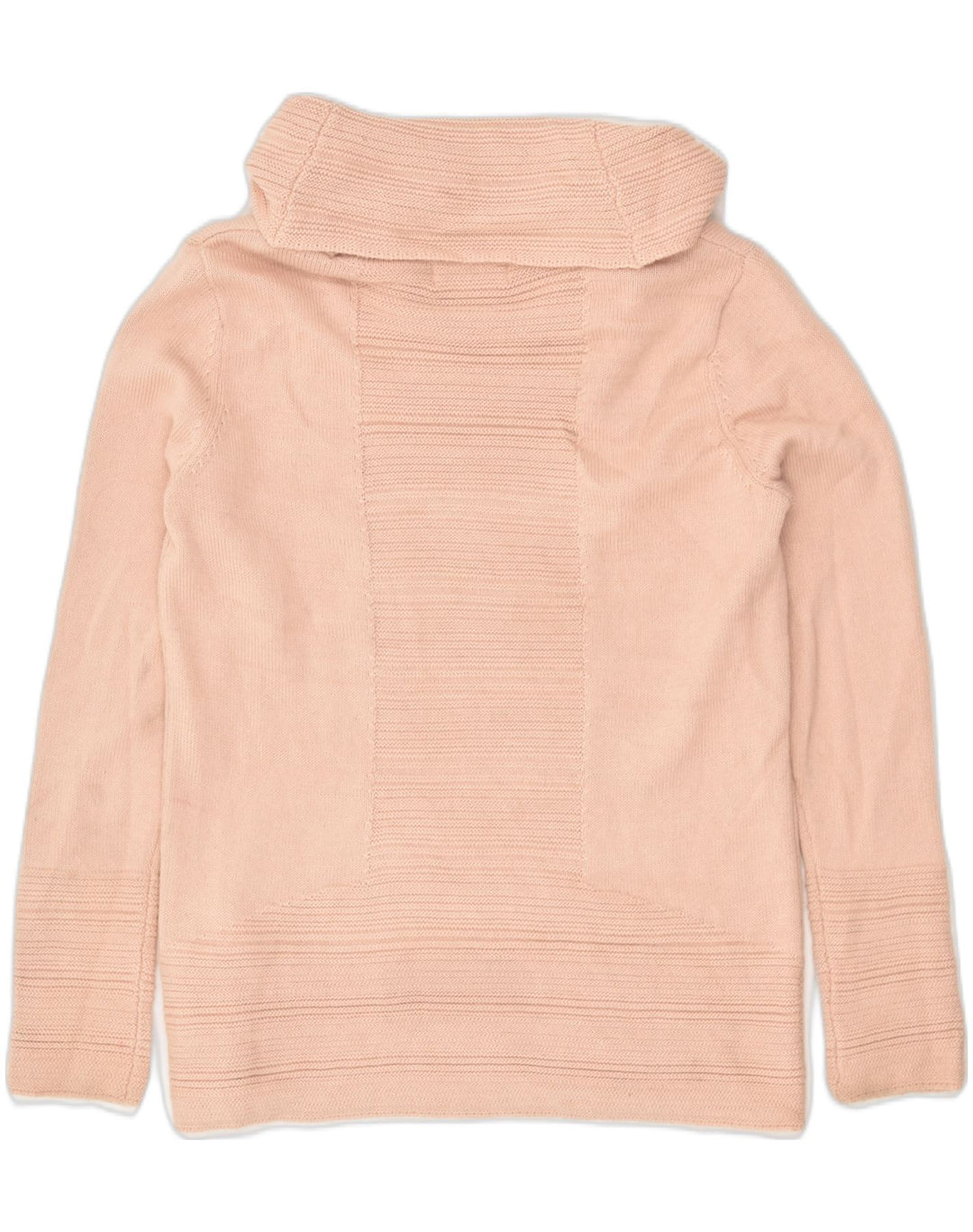 CALVIN KLEIN Womens Roll Neck Jumper Sweater UK 10 Small Pink Acrylic | Vintage Calvin Klein | Thrift | Second-Hand Calvin Klein | Used Clothing | Messina Hembry 