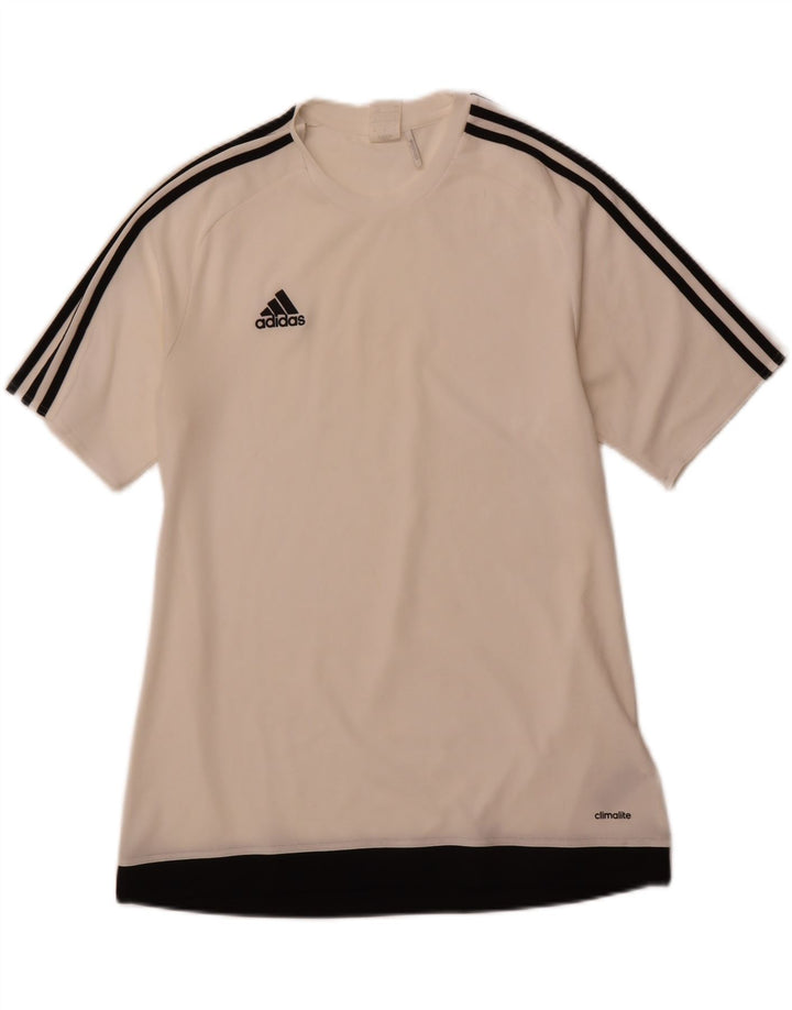 Мужская футболка ADIDAS Climalite, большой белый полиэстер