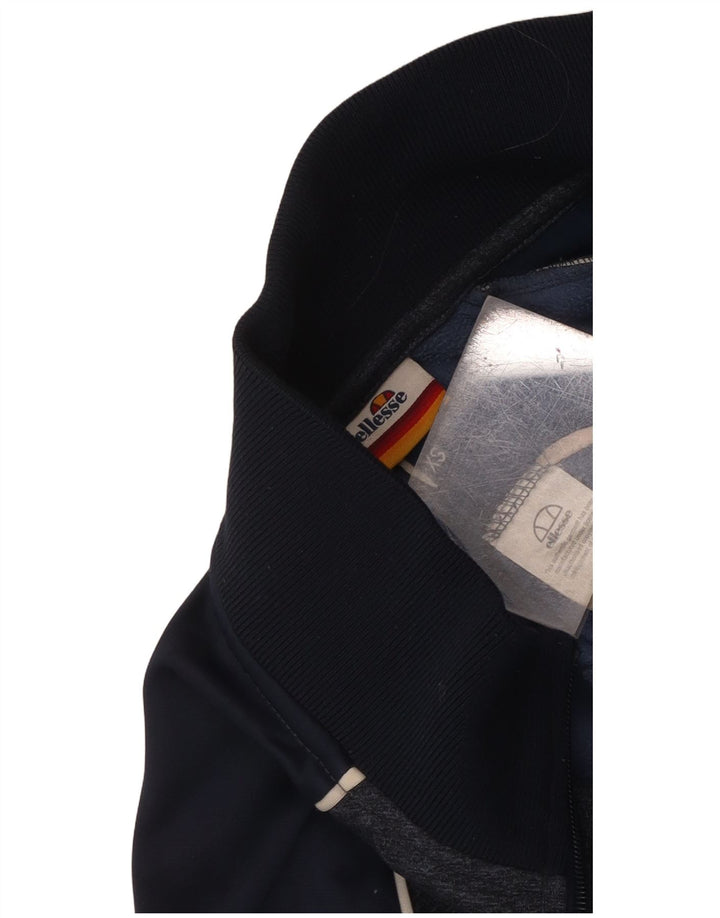 Мужской спортивный костюм Ellesse, верхняя куртка XS, темно-синий, полиэстер с цветными блоками