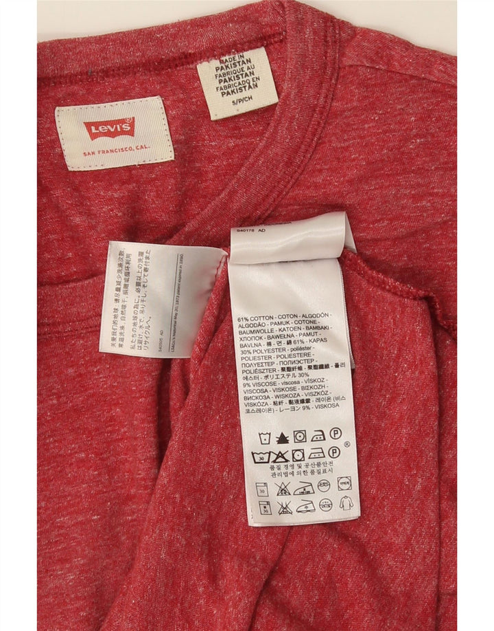 Мужская футболка LEVI'S, маленький красный хлопок с крапинками
