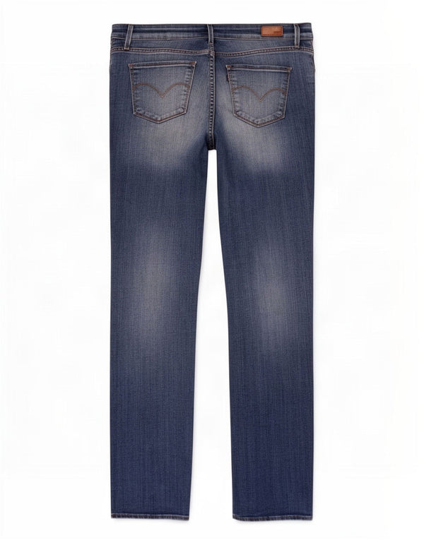 Женские прямые джинсы Levi's Demi Curve Classic с посадкой W28 L31, синие, хлопок