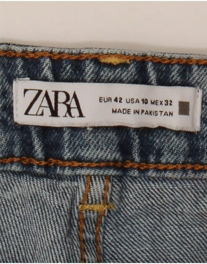 Женские прямые джинсы ZARA EU 42, большие W32 L26, синие