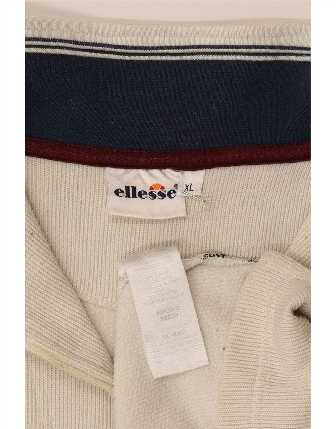 ELLESSE Мужской свитшот с воротником на молнии, джемпер XL, серый хлопок