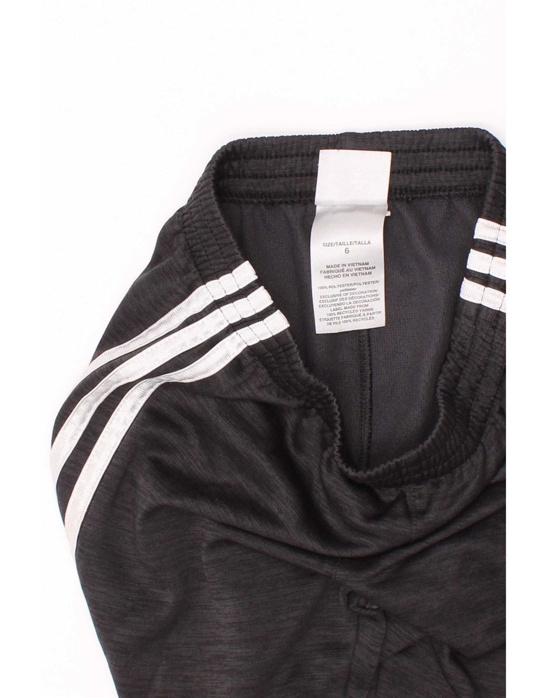 Спортивный костюм Adidas для мальчиков, брюки для бега, 5–6 лет, серый полиэстер с крапинками