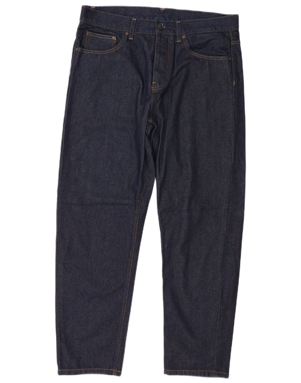 Мужские зауженные джинсы Carhartt W33 L29 темно-синие, хлопок