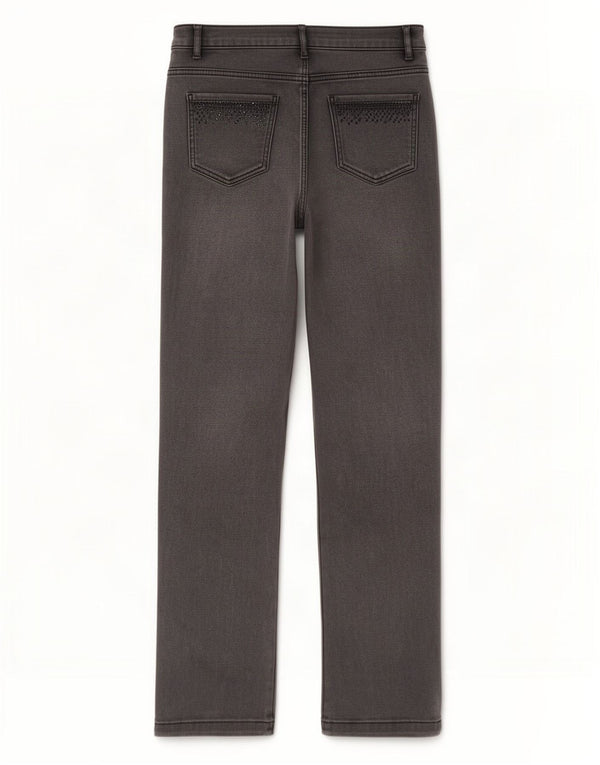 Женские прямые джинсы Marks & Spencer UK 12 Medium W30 L29 Серые хлопковые
