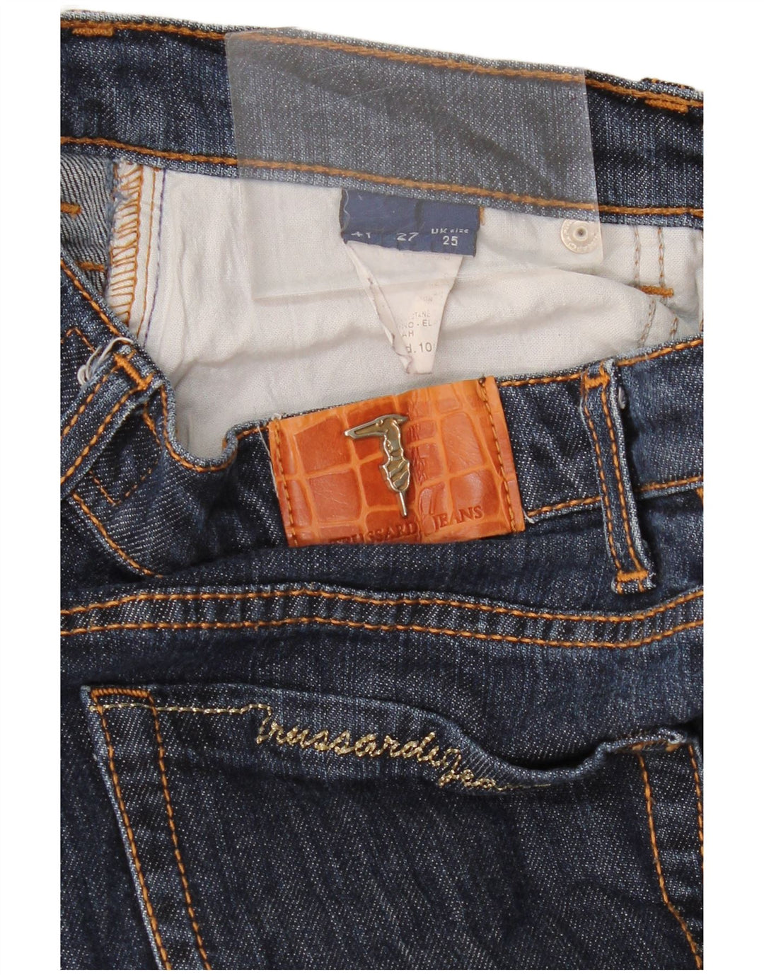 TRUSSARDI Женские прямые джинсы W25 L30 Темно-синие