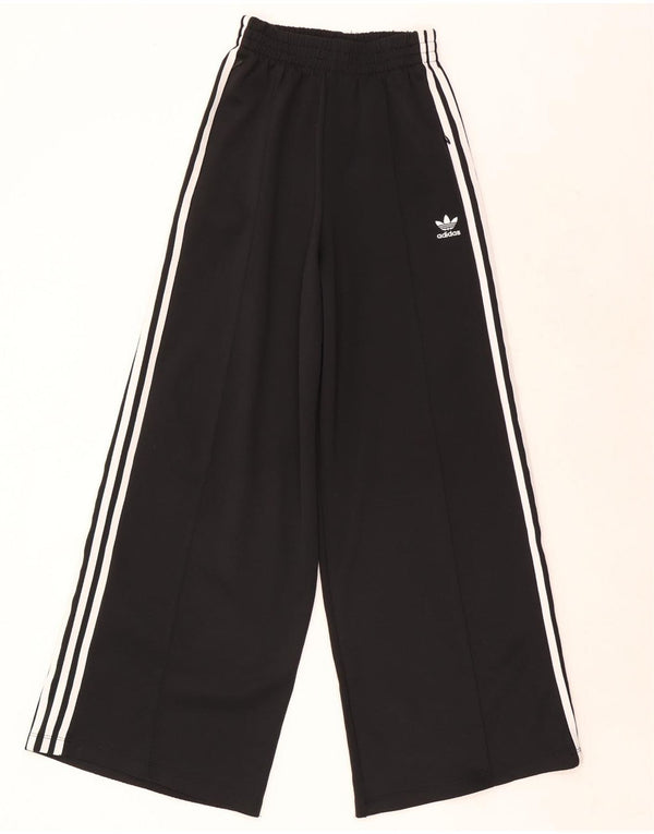 Женские широкие спортивные брюки Adidas UK 6 XS, черный полиэстер