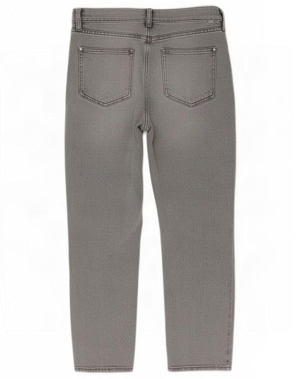 Женские укороченные джинсы-бойфренды Marks & Spencer UK 14, средние W32 L26, серые