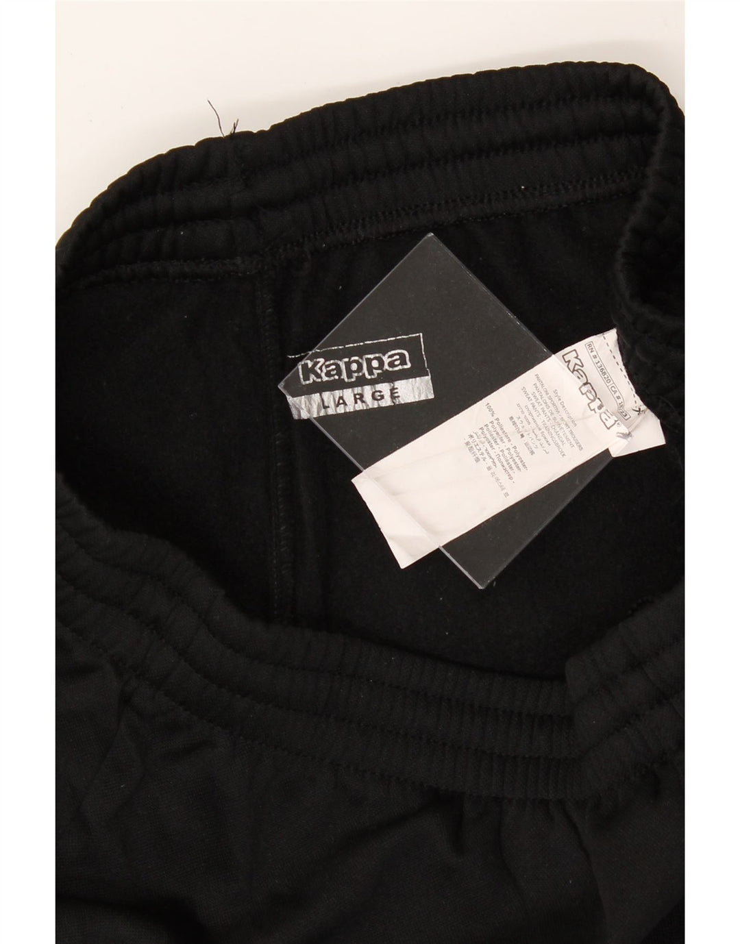 KAPPA Womens Tracksuit Trousers Joggers Large  Black Polyester Vintage Kappa and Second-Hand Kappa from Messina Hembry 
