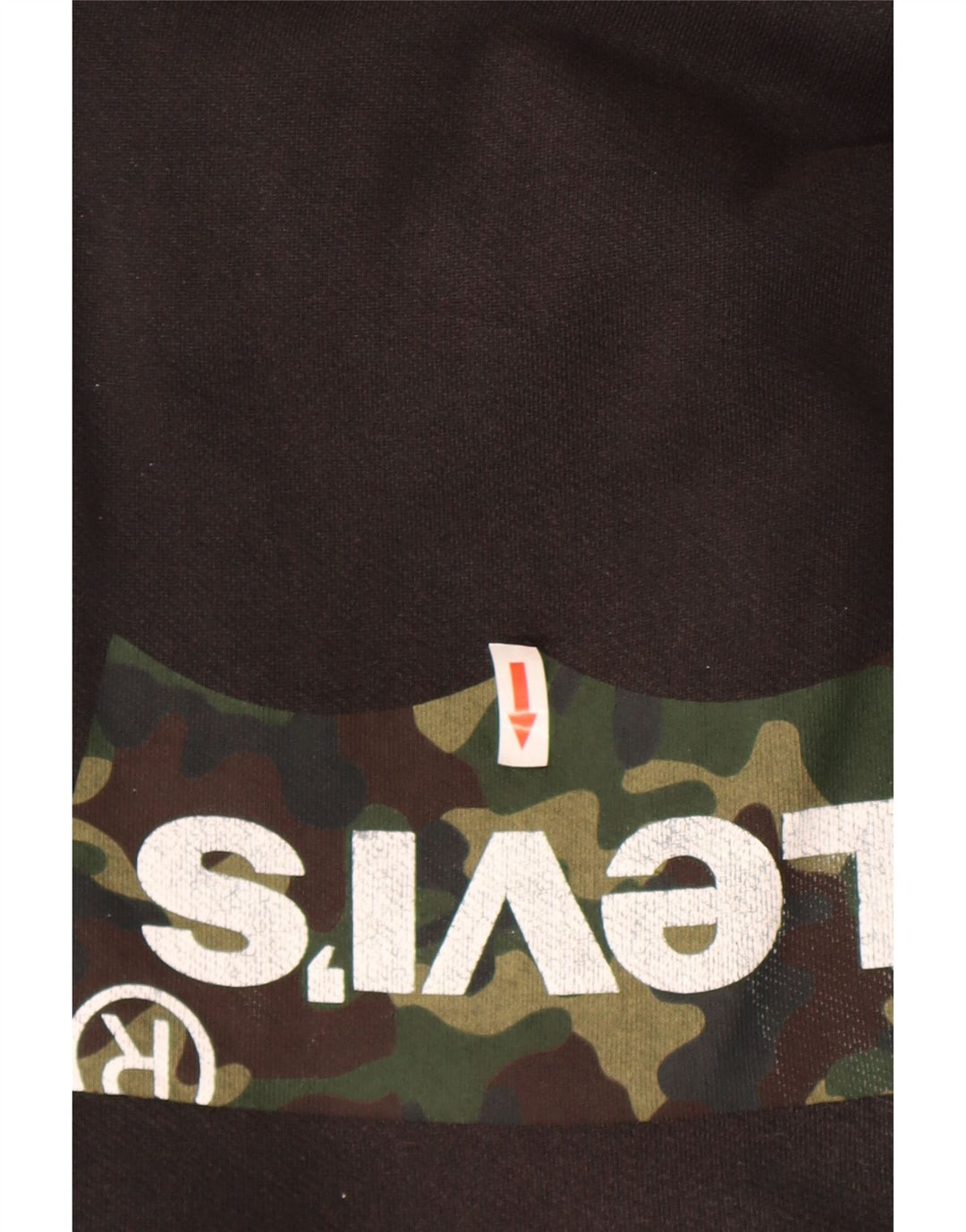 Мужской джемпер с капюшоном Levi's, черный, хлопковый, среднего размера