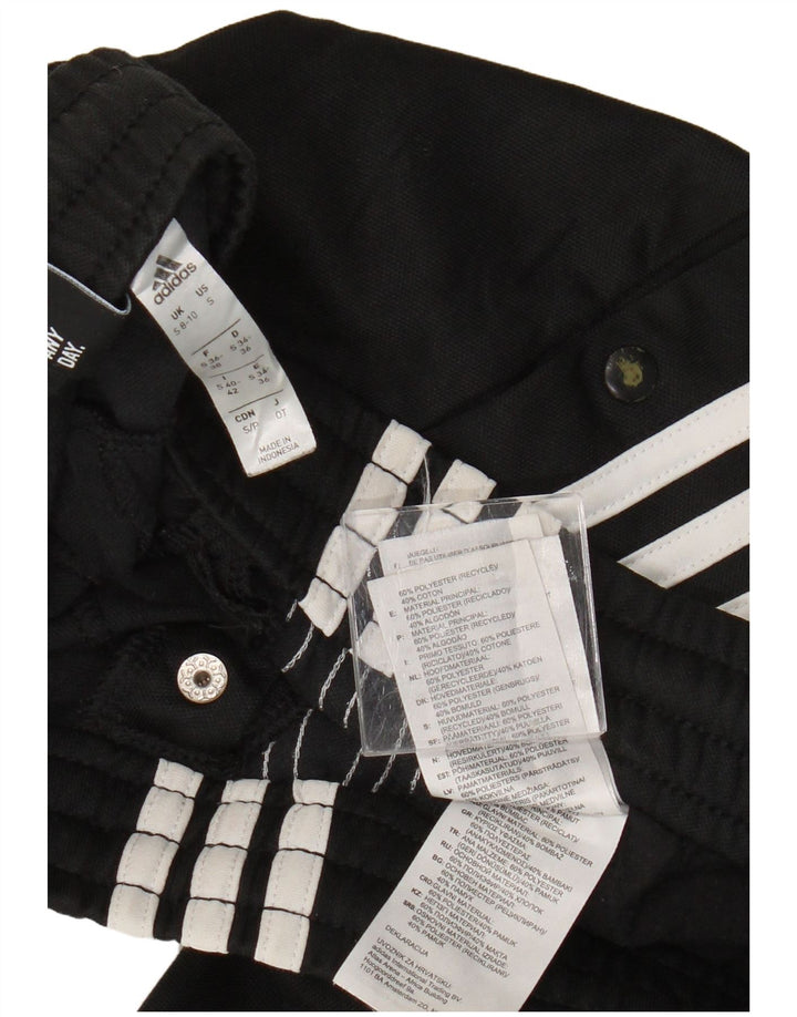 Женские спортивные брюки ADIDAS UK 8/10, маленькие черные, полиэстер