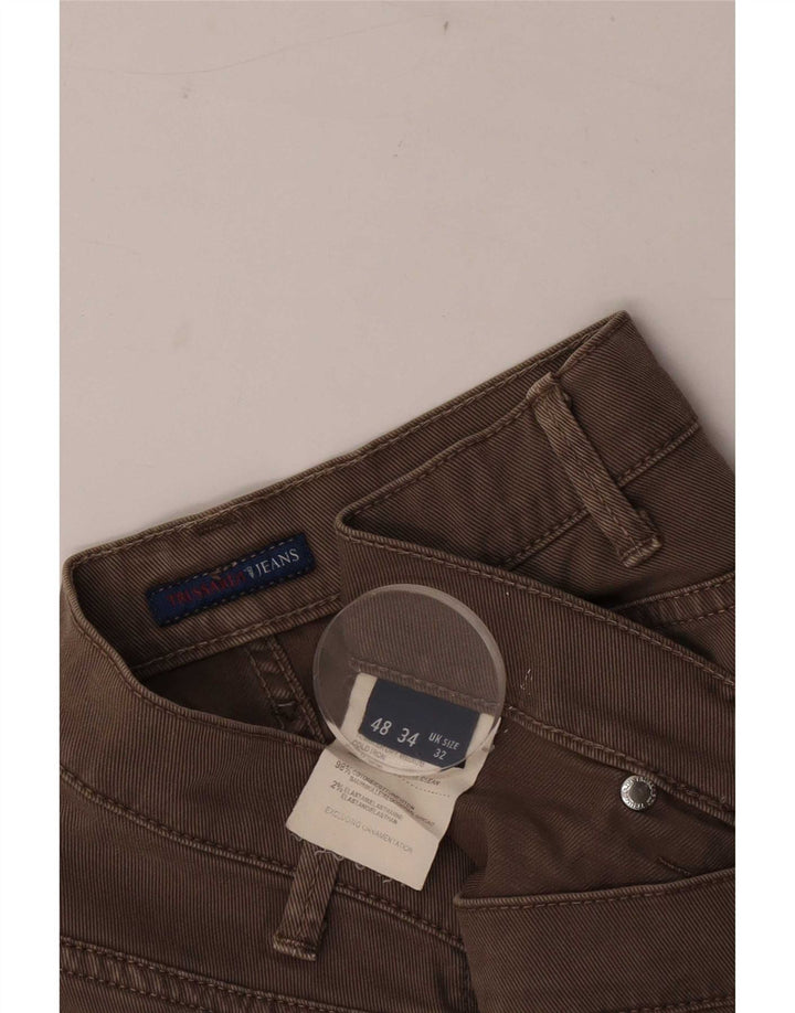 Мужские прямые джинсы Trussardi W32 L33, коричневые, хлопок