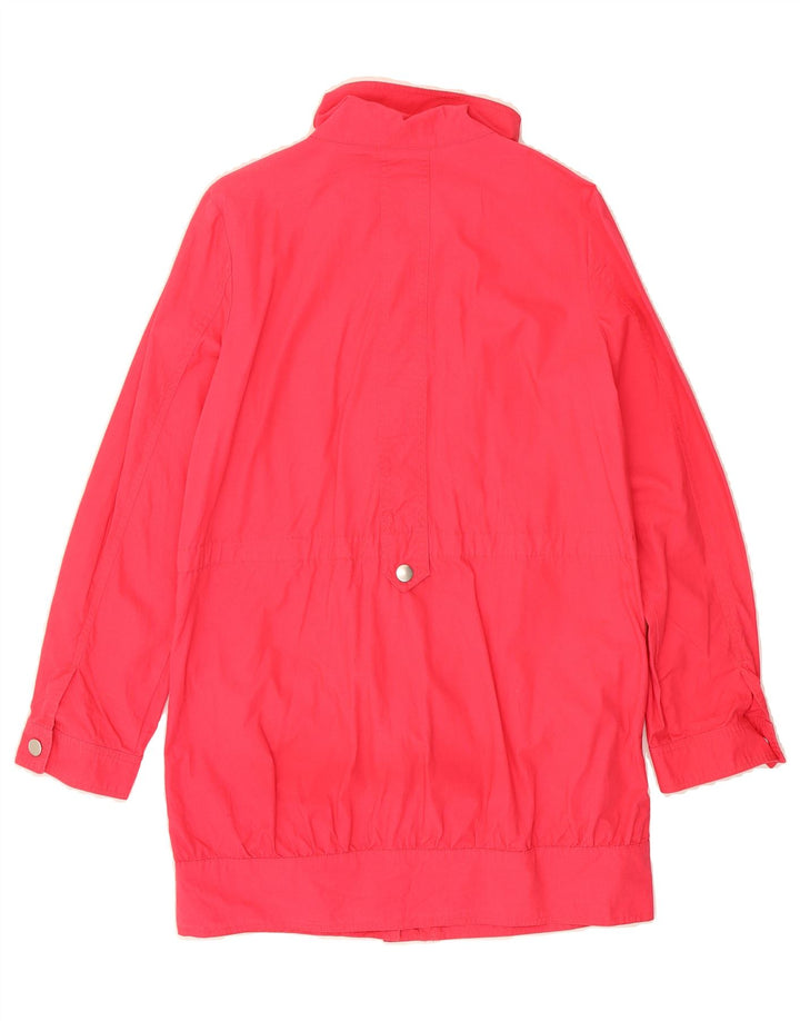 MARKS & SPENCER Womens Windbreaker Jacket UK 10 Small Pink Cotton Vintage Marks & Spencer and Second-Hand Marks & Spencer from Messina Hembry 