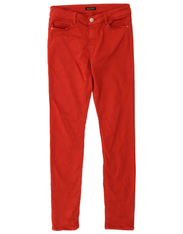 Женские джинсы скинни Massimo Dutti EU 34 2XS W24 L29 Красный хлопок