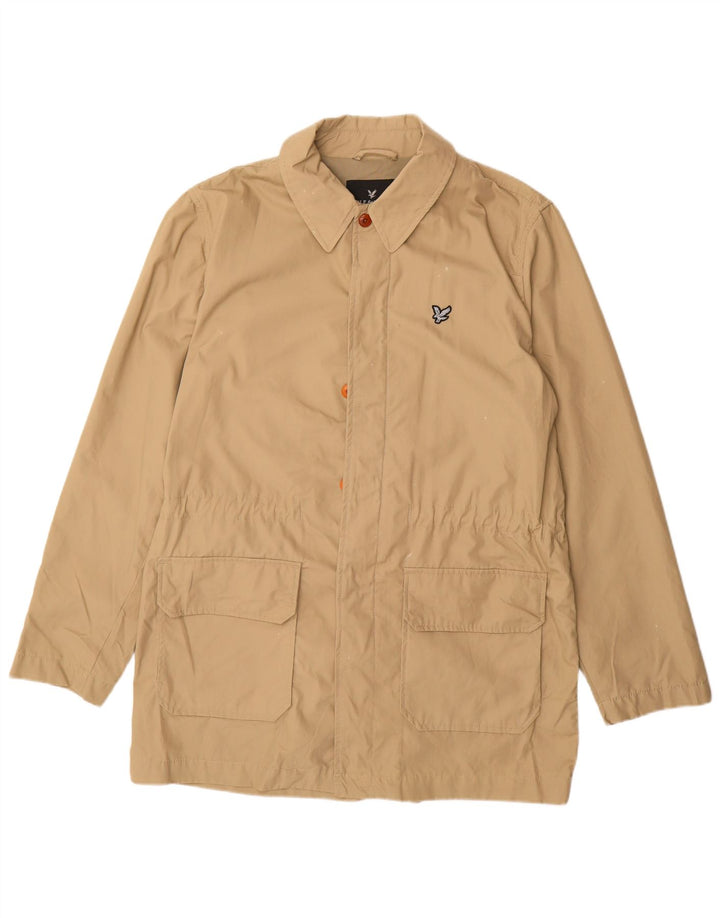 Мужская куртка LYLE & SCOTT UK 40, большая, бежевый, хлопок