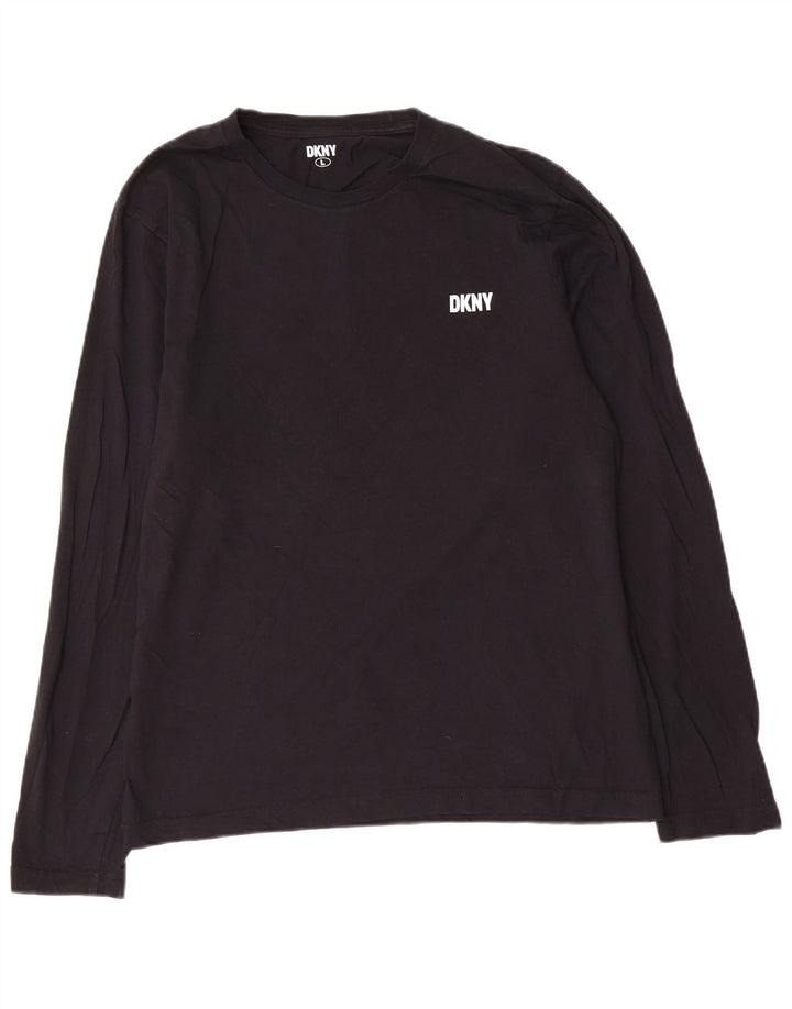 Dkny Мужской топ с длинным рукавом, большой черный хлопок