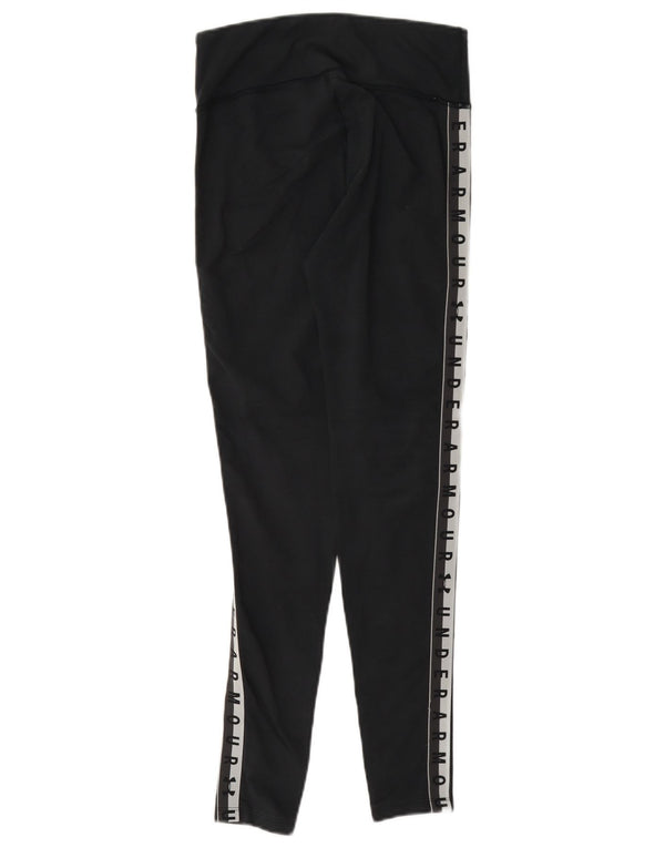Женские облегающие леггинсы Under Armour Heat Gear UK 6 XS, черные с цветными блоками