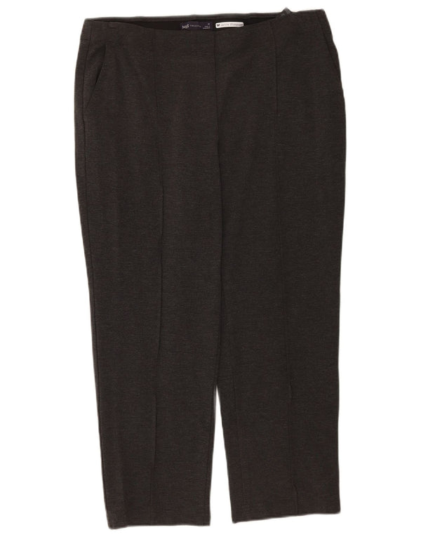 Женские зауженные брюки-чиносы Marks & Spencer UK 14, большие W34 L24, серые