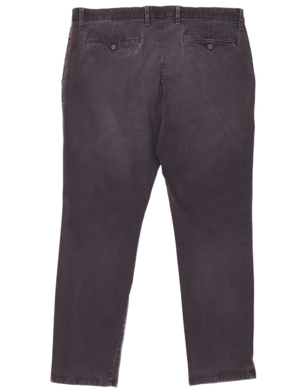 Мужские узкие брюки-чиносы Marks & Spencer W38 L31 темно-синие, хлопок