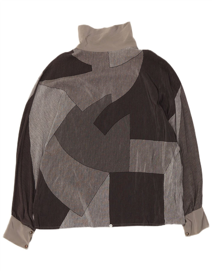 Винтажная женская блузка с длинным рукавом Top IT 48 XL Разноцветный пэчворк