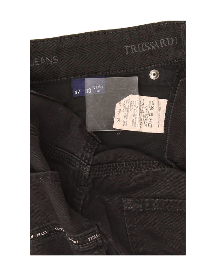 Мужские прямые джинсы Trussardi W31 L31, черный хлопок