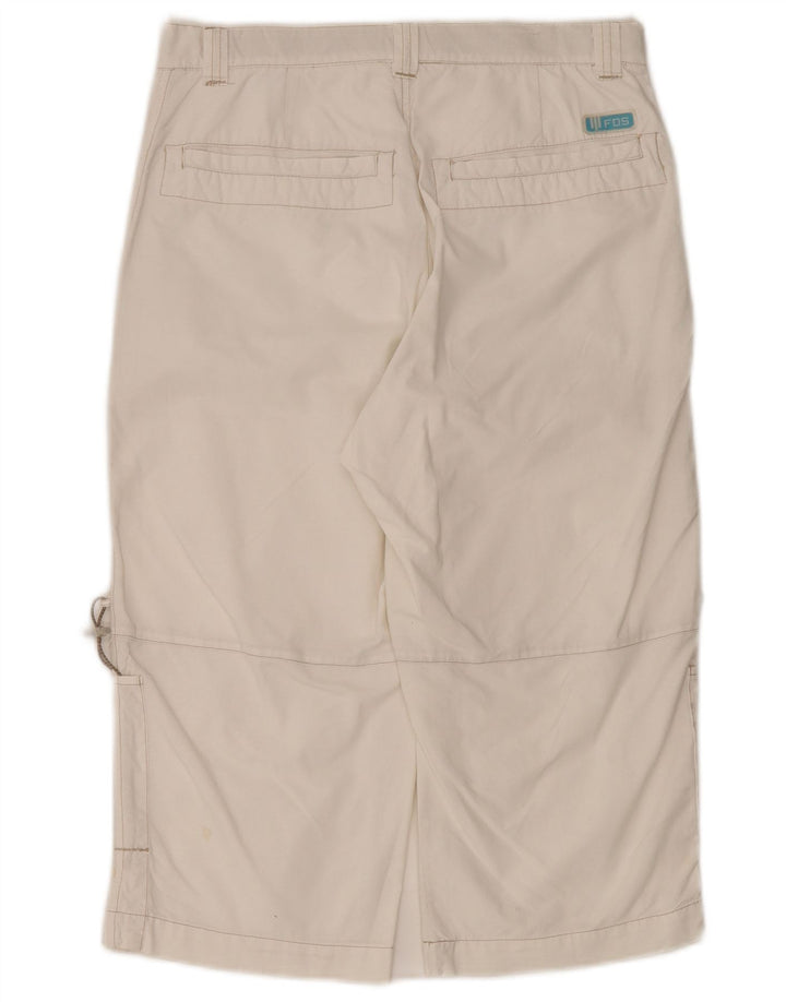 Женские шорты-бермуды-карго Fordocks IT 44 Medium W30 Off White Cotton