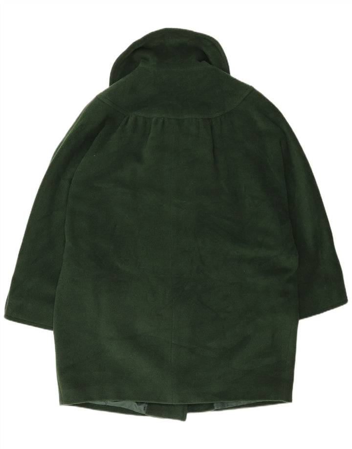 Винтажное женское пальто оверсайз UK 18 XL, зеленое шерстяное пальто