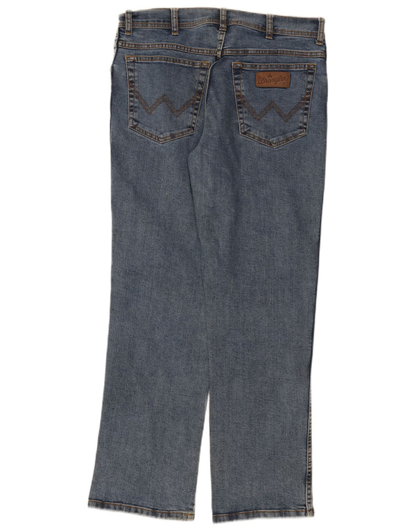 Мужские прямые джинсы Wrangler Texas Stretch W34 L30, синий хлопок
