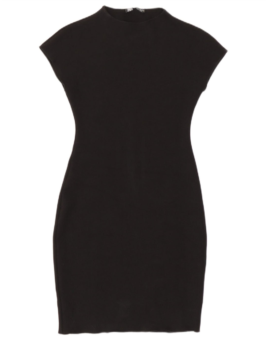 Женское облегающее платье Zara UK 8, маленькое черное