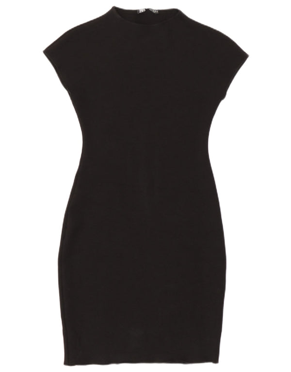 Женское облегающее платье Zara UK 8, маленькое черное