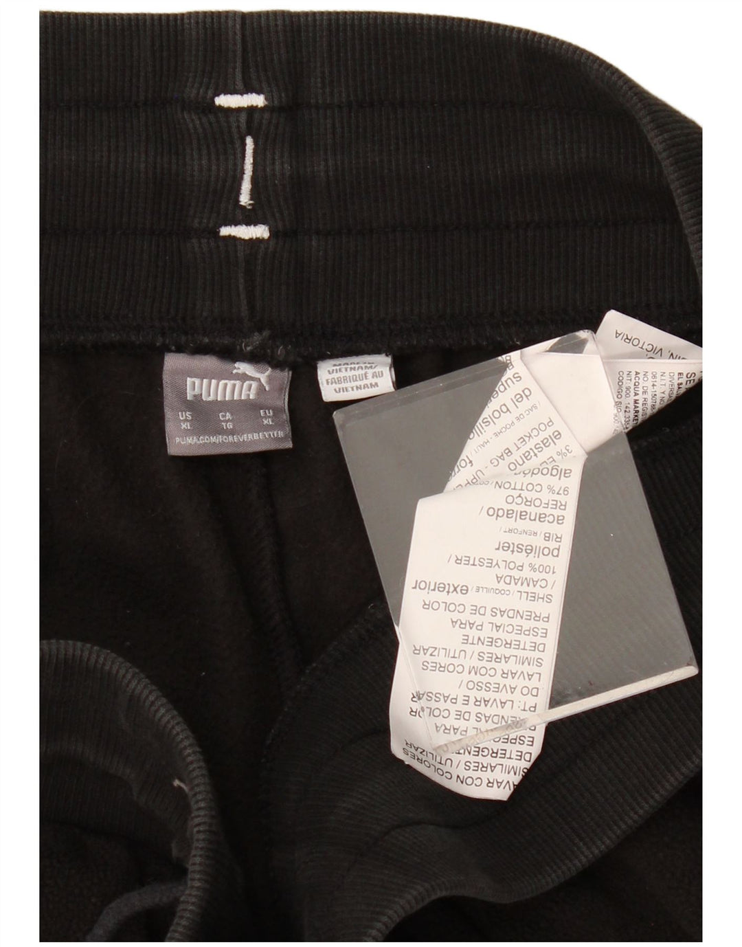 Puma Женские спортивные брюки с графическим рисунком Брюки для бега XL Черный полиэстер Хэллоуин