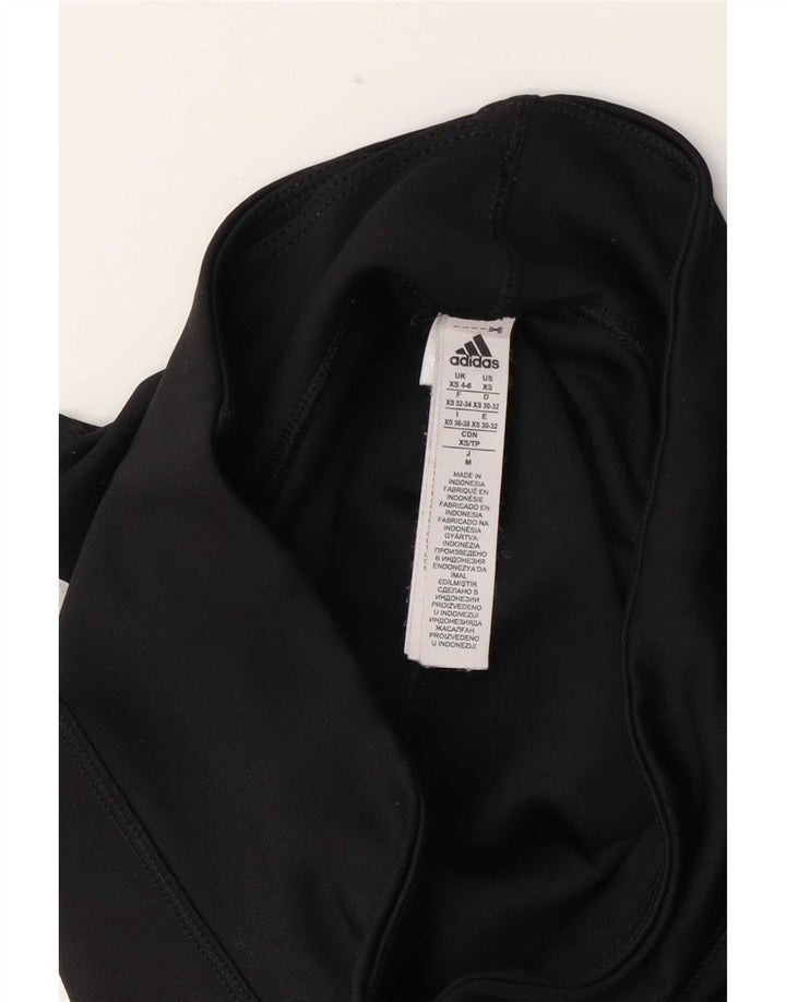 Женские леггинсы Adidas UK 4/6 XS, черный полиэстер