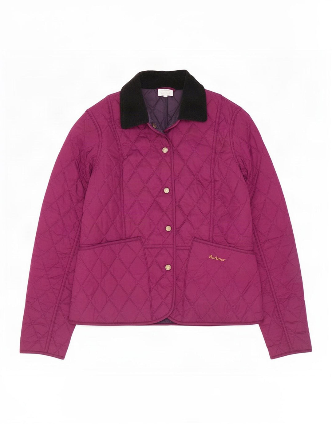 Женская стеганая куртка Barbour UK 8 маленькая фиолетовая из полиэстера