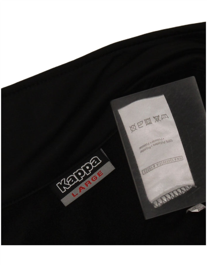 Мужской спортивный костюм Kappa с графическим принтом, большая черная полиэстеровая куртка