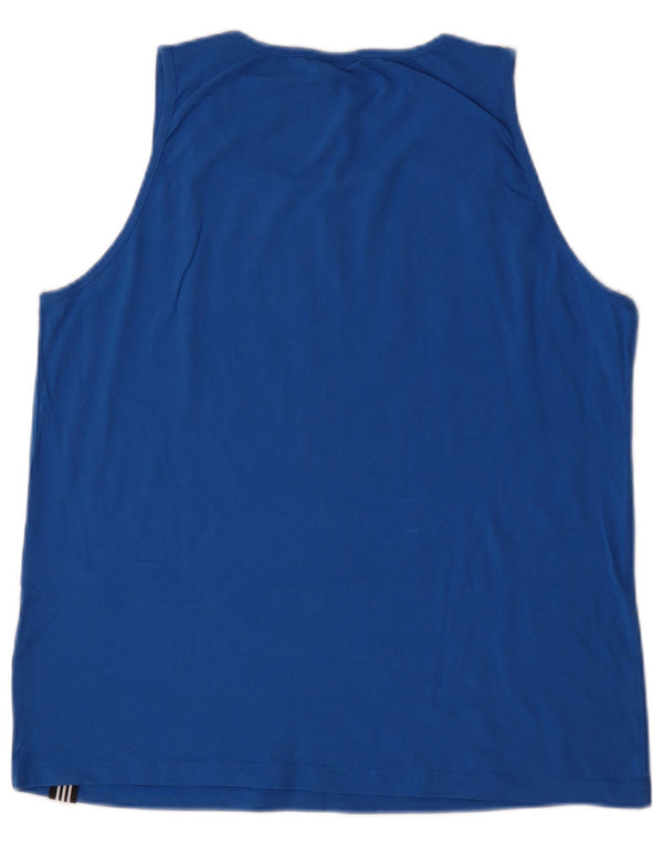 Женский жилет Adidas с графическим рисунком UK 20/22 XL, синий хлопок