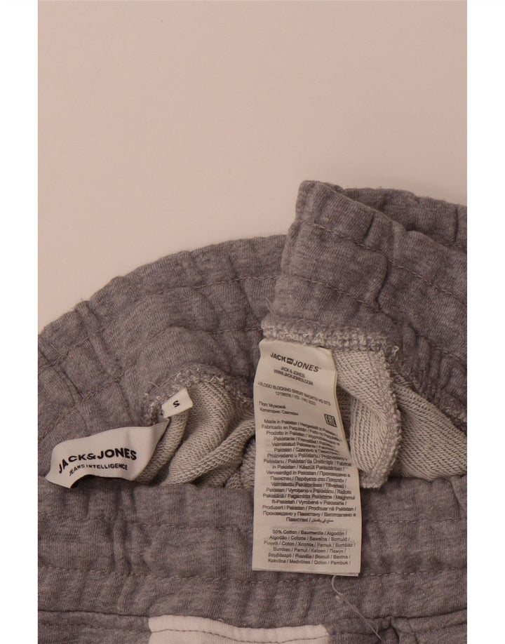 Мужские спортивные шорты JACK & JONES с рисунком, маленькие серые, хлопок с цветными блоками