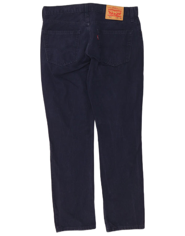 Levi's 511 Slim Fit повседневные брюки W34 L30 Темно-синие хлопковые