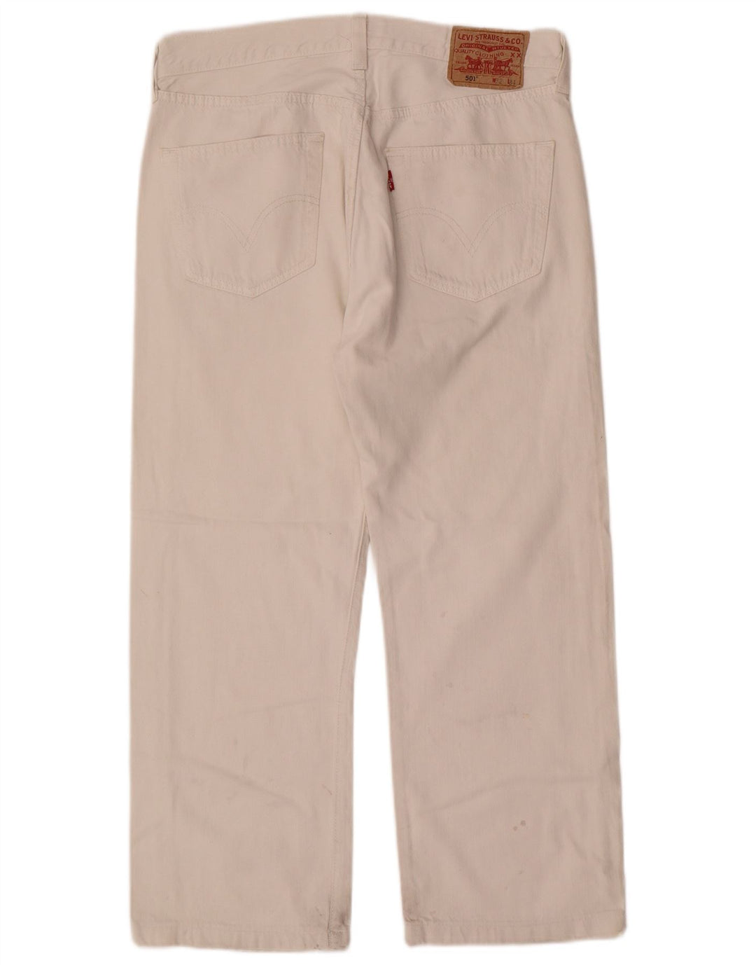Мужские прямые джинсы Levi's 501 W32 L26, белый хлопок